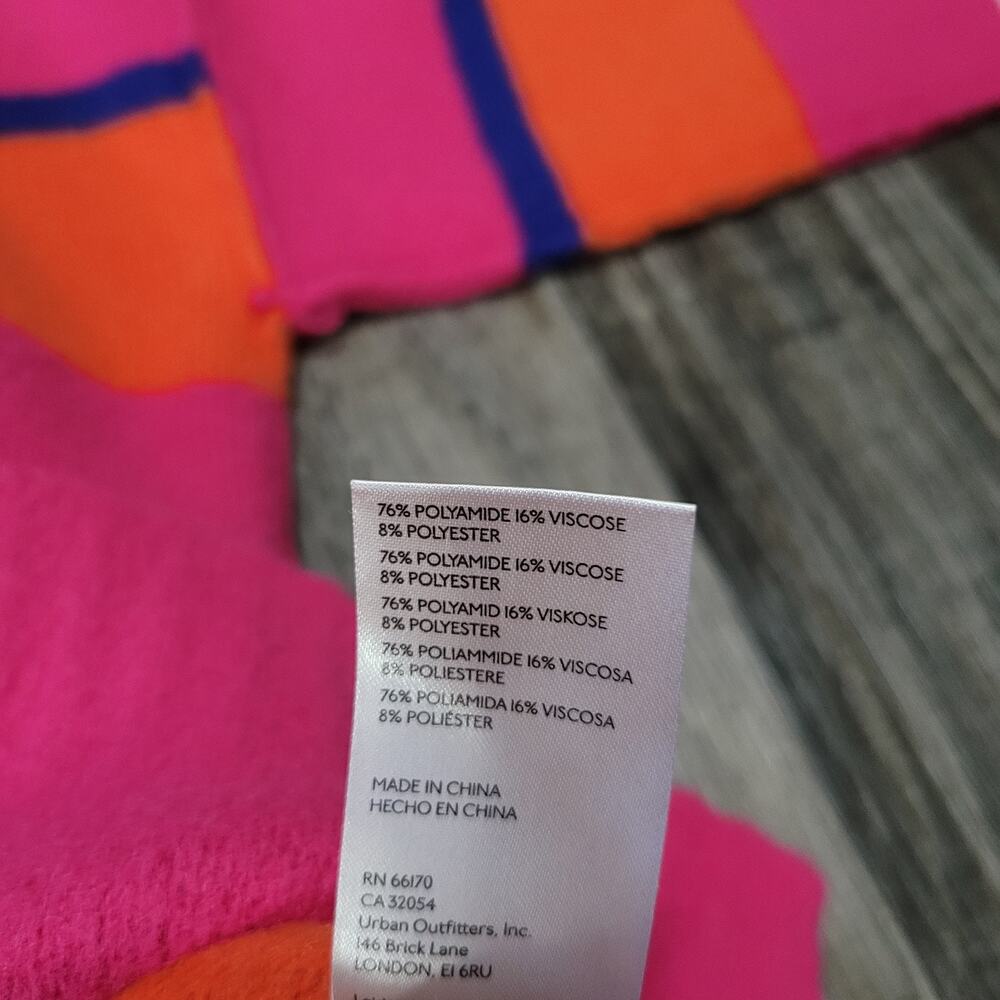 Free People Peaches Stripe Orange Pink Tunic Sweater XS (Has A Spot) - Picture 14 of 16